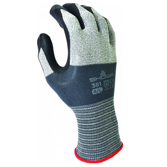 Showa SHOWA381 Nitrile Palm Glove Large Showa SHOWA381 Nitrile Palm Glove Large