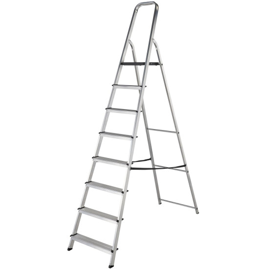 Werner 7400818L Stepladder 8 Tread High Handrail Werner 7400818L Stepladder 8 Tread High Handrail