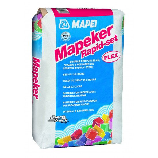 Mapeker Rapid Setting Flexible White Tile Adhesive 20kg Mapeker Rapid Setting Flexible White Tile Adhesive 20kg