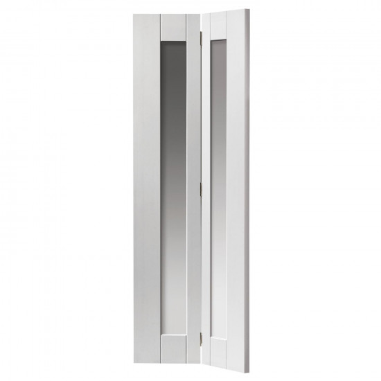 Jb Kind White Axis Primed Glazed Bifold Internal Door 1981 x 762 x 35mm Jb Kind White Axis Primed Glazed Bifold Internal Door 1981 x 762 x 35mm