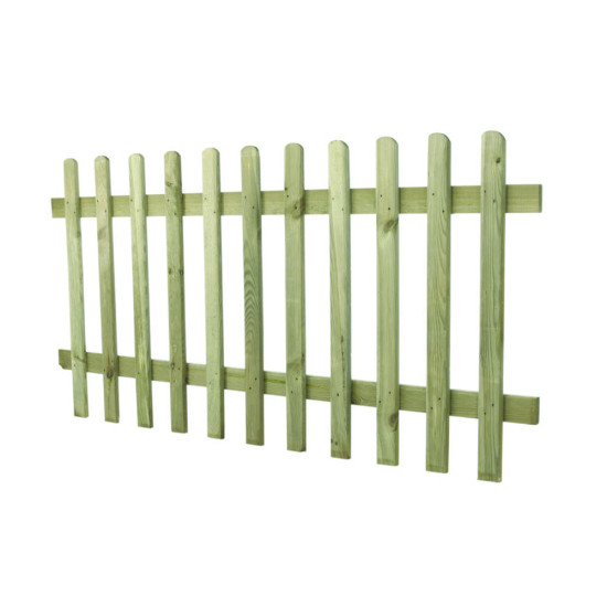 Pressure Treated Ultima Pale Picket Fence Panel 6ft x 3ft 1.83m x 0.9m