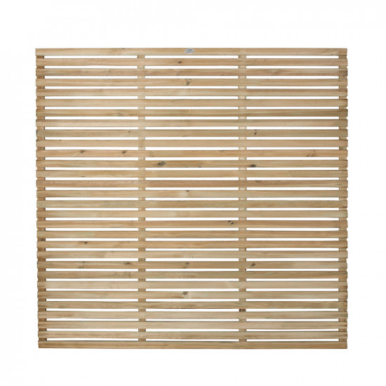 Pressure Treated Contemporary Single Slatted Fence Panel 1.8m x 1.8m Pressure Treated Contemporary Single Slatted Fence Panel 1.8m x 1.8m