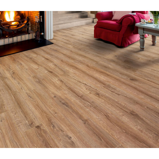 Elka Country Oak Laminate Flooring 1261 x 192 x 8mm Pack Size 2.179m2 Elka Country Oak Laminate Flooring 1261 x 192 x 8mm Pack Size 2.179m2