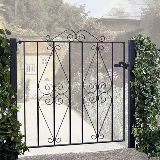 Stirling Low Flat Top Single Metal Gate 1067mm GAP x 914mm High Zinc & Powder...