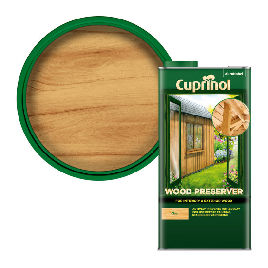 Cuprinol Wood Preserver 5L Clear Cuprinol Wood Preserver 5L Clear