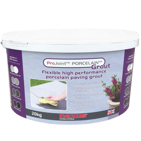Projoint Porcelain Paving Grout Neutral Buff 20kg PG20N Projoint Porcelain Paving Grout Neutral Buff 20kg PG20N
