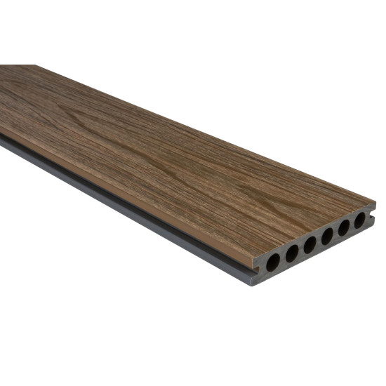 Composite Prime HD Deck Dual Board 22mm x 142mm x 3600mm Oak Composite Prime HD Deck Dual Board 22mm x 142mm x 3600mm Oak