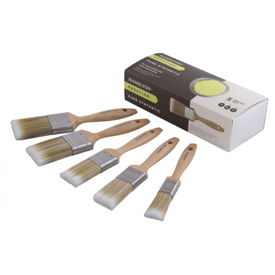 Hamilton Prestige Pure Synthetic Paint Brush Pack of 5 Hamilton Prestige Pure Synthetic Paint Brush Pack of 5