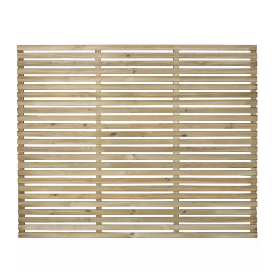 Forest Garden Single Slatted Fence Panel 6 x 5ft