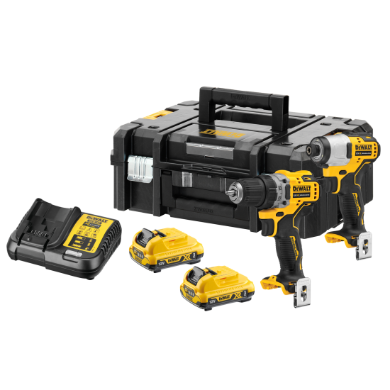 Dewalt Dck2111l2t Gb 12v Xr Sub-compact Hammer Drill And Impact Driver Kit Dewalt Dck2111l2t Gb 12v Xr Sub-compact Hammer Drill And Impact Driver Kit