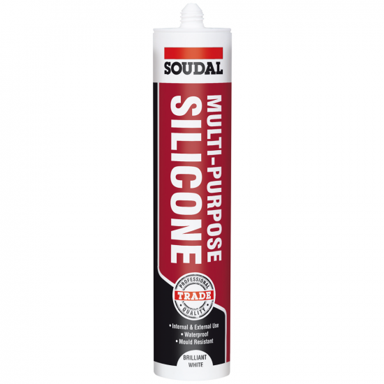 Soudal 270ml Multipurpose Silicone - White Soudal 270ml Multipurpose Silicone - White