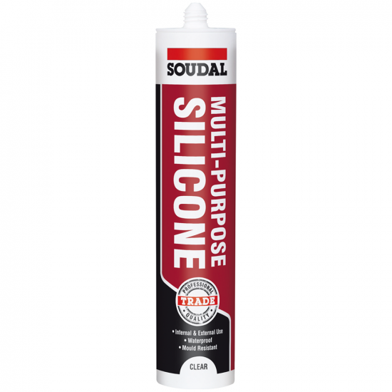 Soudal 270ml Multipurpose Silicone - Clear Soudal 270ml Multipurpose Silicone - Clear