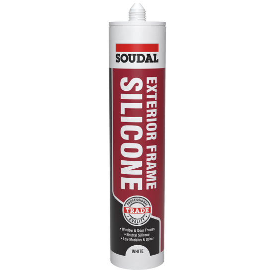 Soudal 270ml Exterior Frame Silicone - White Soudal 270ml Exterior Frame Silicone - White