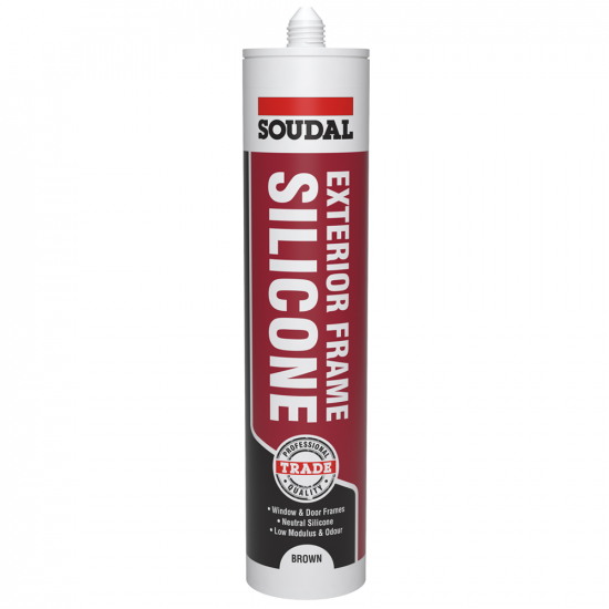 Soudal 270ml Exterior Frame Silicone - Brown Soudal 270ml Exterior Frame Silicone - Brown