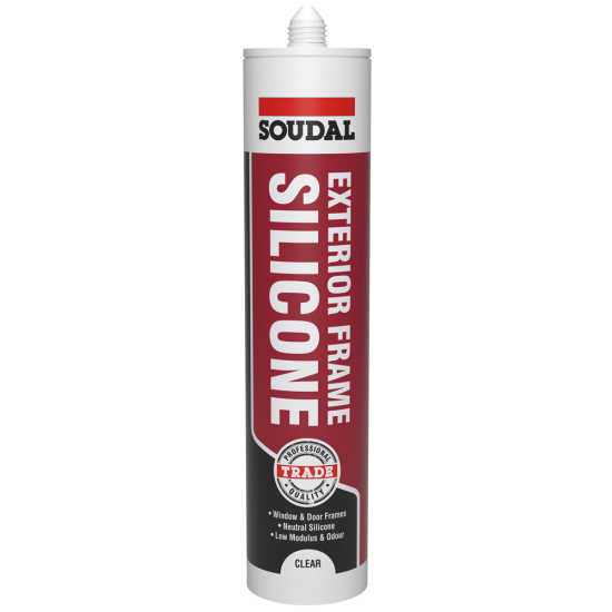 Soudal 270ml Exterior Frame Silicone - Clear Soudal 270ml Exterior Frame Silicone - Clear