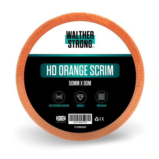 Walther Strong HD Orange Scrim 50mm x 90m Walther Strong HD Orange Scrim 50mm x 90m