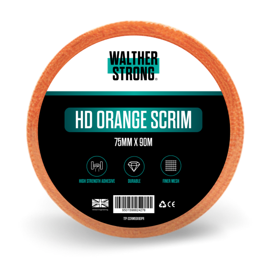 Walther Strong HD Orange Scrim 75mm x 90m Walther Strong HD Orange Scrim 75mm x 90m