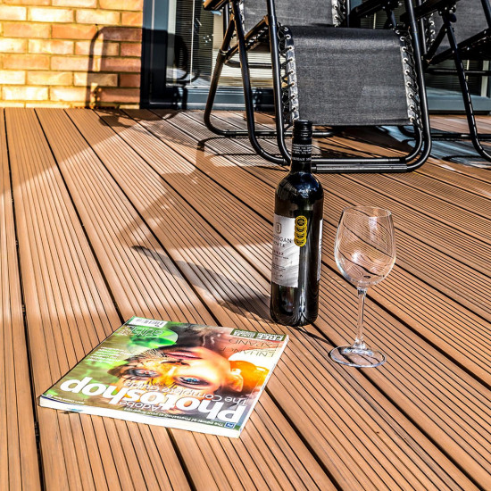 Alchemy HABITAT+ Composite Decking 22mm x 135mm x 3600mm Bowness Brown Alchemy HABITAT+ Composite Decking 22mm x 135mm x 3600mm Bowness Brown