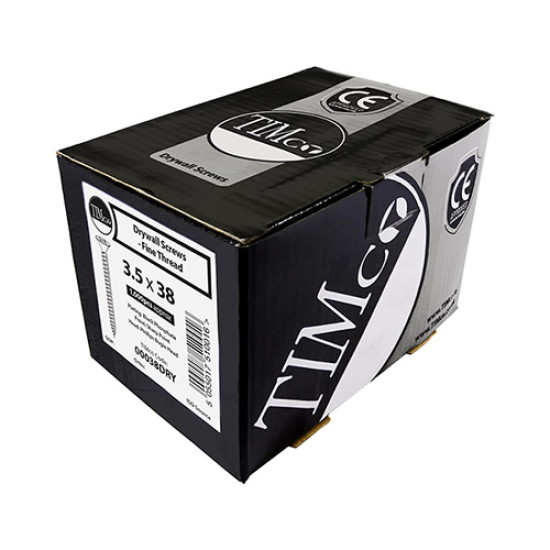 Timco Drywall Screw PH2 Black 3.5 x 38mm 1000 Pack Timco Drywall Screw PH2 Black 3.5 x 38mm 1000 Pack