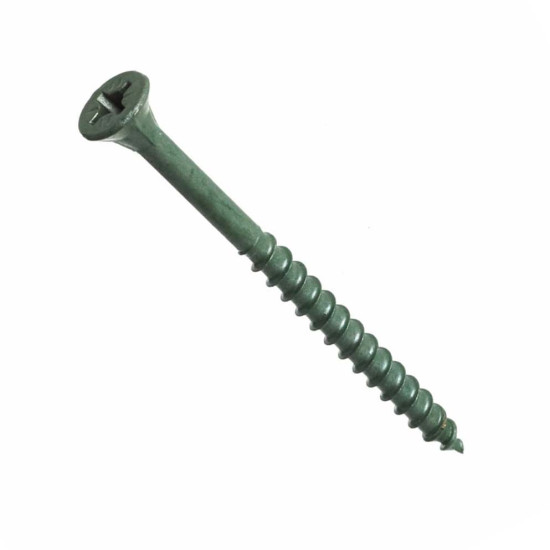 Forgefix Decking 4.5 x 75mm Screw Pozi ST Green Anti-Corrosion Qty 200 Forgefix Decking 4.5 x 75mm Screw Pozi ST Green Anti-Corrosion Qty 200
