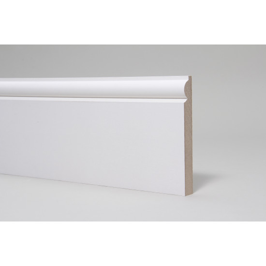 WH Torus 1 Primed MDF Skirting Board 4400mm x 144mm x 18mm WH Torus 1 Primed MDF Skirting Board 4400mm x 144mm x 18mm