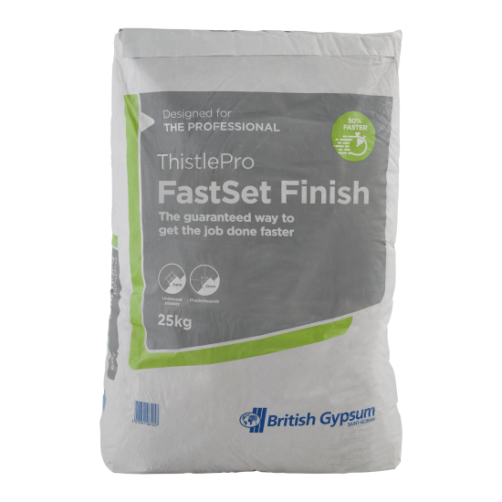 British Gypsum Thistlepro Fastset Finish 25kg British Gypsum Thistlepro Fastset Finish 25kg