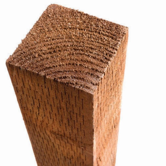 Bsw Brown Treated UC4 Incised Fence Post 75 x 75mm x 3.0m Bsw Brown Treated UC4 Incised Fence Post 75 x 75mm x 3.0m