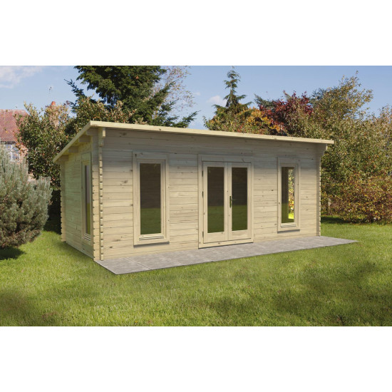 Forest Garden 6 x 3m Arley Log Cabin Underlay and Felt Forest Garden 6 x 3m Arley Log Cabin Underlay and Felt