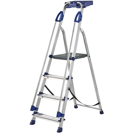 Werner 7050418L Workstation Stepladder 4 Tread Werner 7050418L Workstation Stepladder 4 Tread