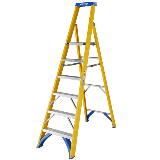 Werner 7170618 Fibreglass Platform Stepladder Trade 6 Tread Werner 7170618 Fibreglass Platform Stepladder Trade 6 Tread