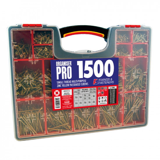 ForgeFix Screw Assortment & Case 1500pc ForgeFix Screw Assortment & Case 1500pc