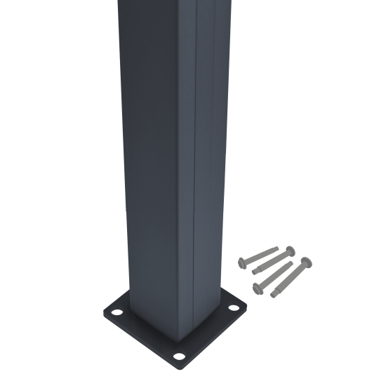 Piranha Aluminum Bolt Down Fence Post Kit 1.90m H Piranha Aluminum Bolt Down Fence Post Kit 1.90m H