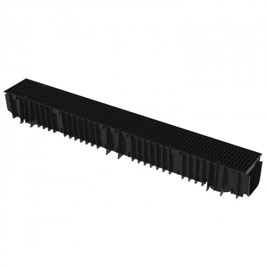 Clark Drain Pp Channel & Mesh Grate 1000mm x 128mm x 117mm Clark Drain Pp Channel & Mesh Grate 1000mm x 128mm x 117mm