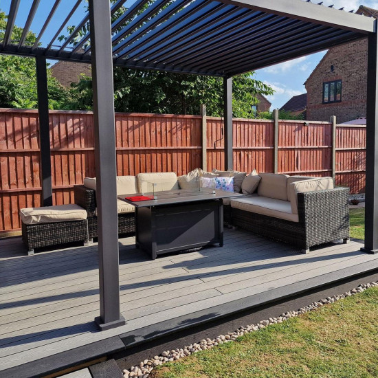 Cladco Woodgrain Reversible Decking Stonegrey 3600 x 150 x 25mm Cladco Woodgrain Reversible Decking Stonegrey 3600 x 150 x 25mm
