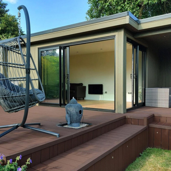 Cladco Woodgrain Reversible Decking Coffee 3600 x 150 x 25mm Cladco Woodgrain Reversible Decking Coffee 3600 x 150 x 25mm