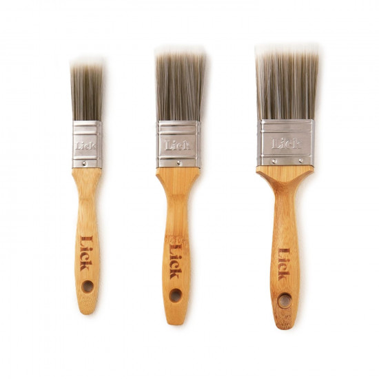 LickTools Flat Brush 3 Pack 1inch, 1.5inch, 2inch LickTools Flat Brush 3 Pack 1inch, 1.5inch, 2inch
