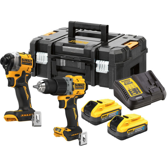 DeWalt 18V XR POWERSTACK 5Ah Twin Kit DeWalt 18V XR POWERSTACK 5Ah Twin Kit