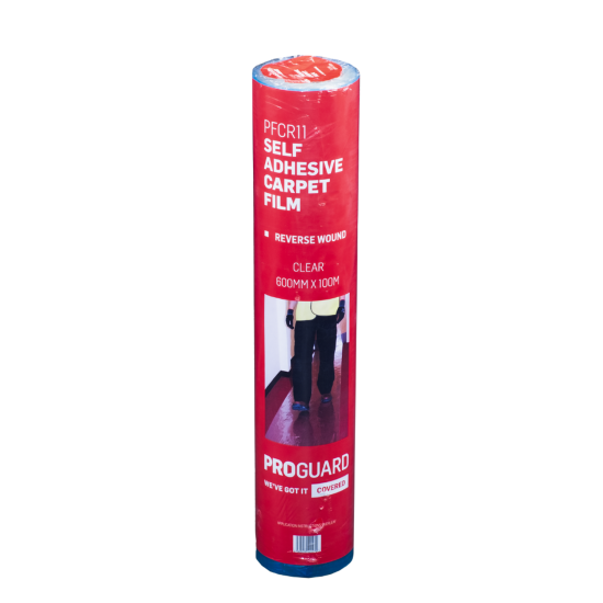 Proguard Reverse Wound Carpet Film Clear 100m x 600mm Proguard Reverse Wound Carpet Film Clear 100m x 600mm