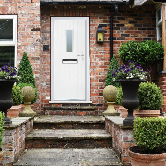 Crystal Composite Door Cottage Long Glass White Left Hand 150 Cill Included 9... Crystal Composite Door Cottage Long Glass White Left Hand 150 Cill Included 9...