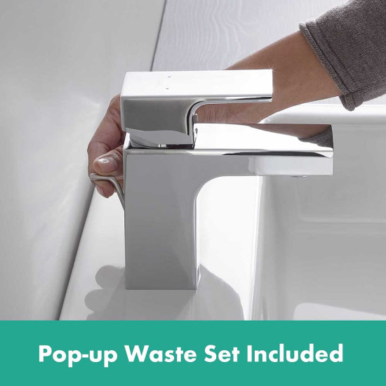 Hansgrohe Vernis Shape Single lever basin mixer 70 with pop-up waste set - Ch... Hansgrohe Vernis Shape Single lever basin mixer 70 with pop-up waste set - Ch...