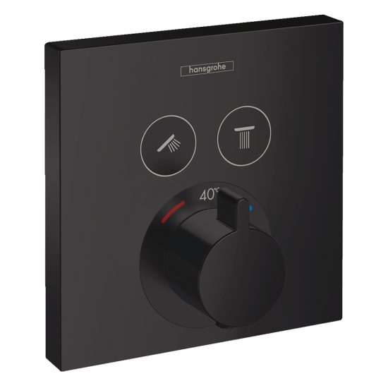 Hansgrohe ShowerSelect Thermostatic Mixer for Concealed Installation for 2 Ou...