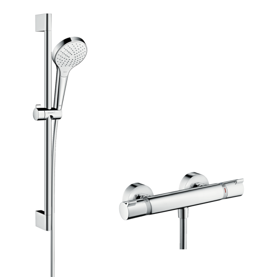 Hansgrohe Croma Select S Shower system 110 Vario Ecostat Comfort thermostatic... Hansgrohe Croma Select S Shower system 110 Vario Ecostat Comfort thermostatic...