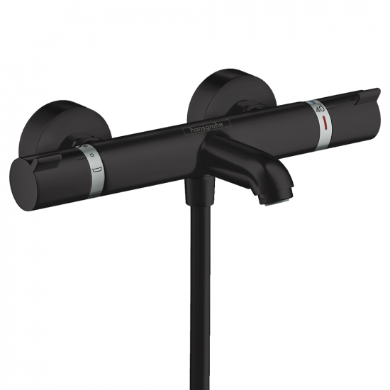 Hansgrohe Ecostat Thermostatic Bath Mixer Comfort - Matt Black - 13114670 Hansgrohe Ecostat Thermostatic Bath Mixer Comfort - Matt Black - 13114670