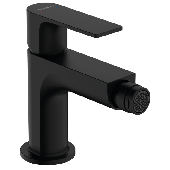 Hansgrohe Rebris E Single lever bidet mixer with pop-up waste set - Matt Blac... Hansgrohe Rebris E Single lever bidet mixer with pop-up waste set - Matt Blac...