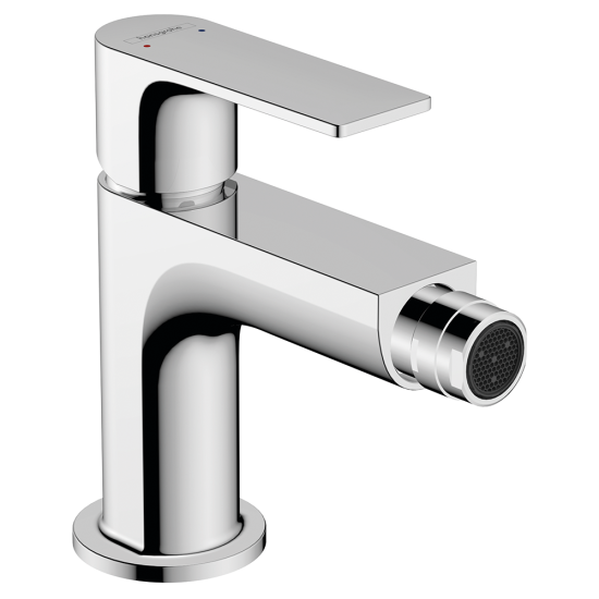 Hansgrohe Rebris E Single lever bidet mixer with metal pop-up waste set - Chr...