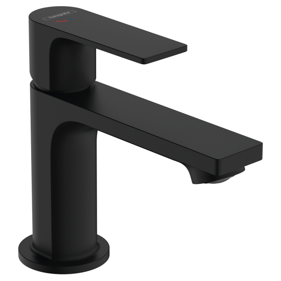 Hansgrohe Rebris E Single lever basin mixer 80 CoolStart with metal pop-up wa...