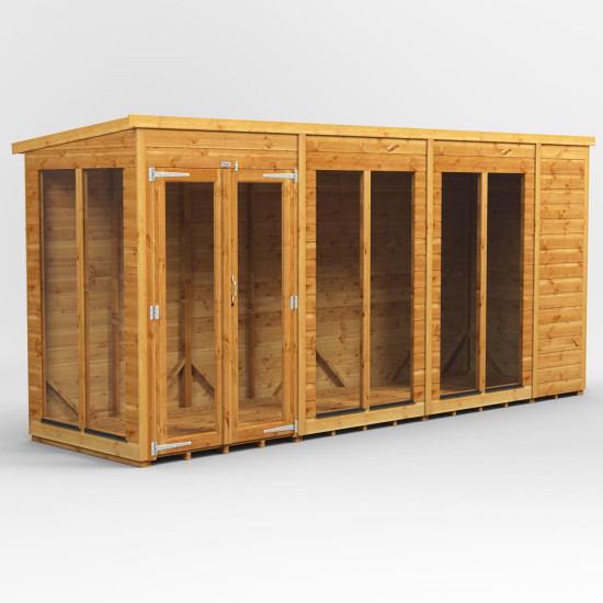 14 x 4 Power Pent Summerhouse 14 x 4 Power Pent Summerhouse
