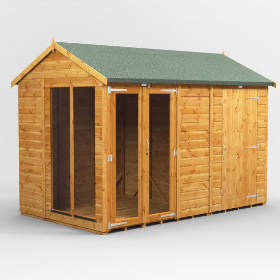 10 x 6 Power Apex Summerhouse With 4ft Side Store 10 x 6 Power Apex Summerhouse With 4ft Side Store