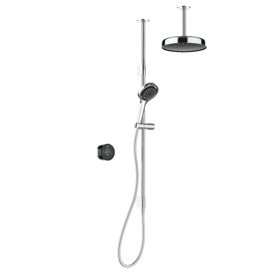 Mira Platinum Dual Outlet Ceiling Fed High Pressure Shower 1.1981.008 Mira Platinum Dual Outlet Ceiling Fed High Pressure Shower 1.1981.008