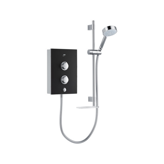Mira Decor 8.5Kw Black Onyx Single Outlet Shower 1.1894.004 Mira Decor 8.5Kw Black Onyx Single Outlet Shower 1.1894.004